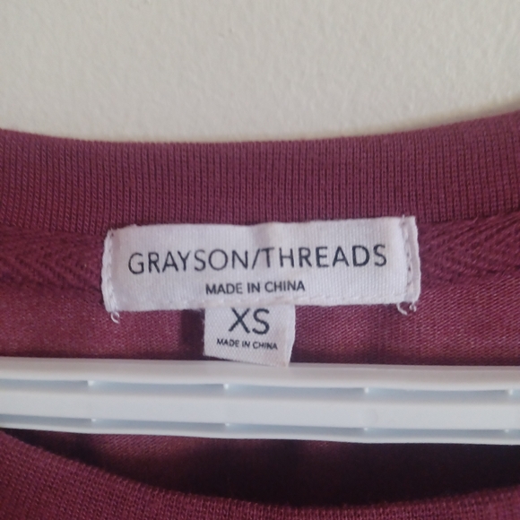 Maroon Grayson Threads XS Sweater, Peace Love Wine - Picture 4 of 5